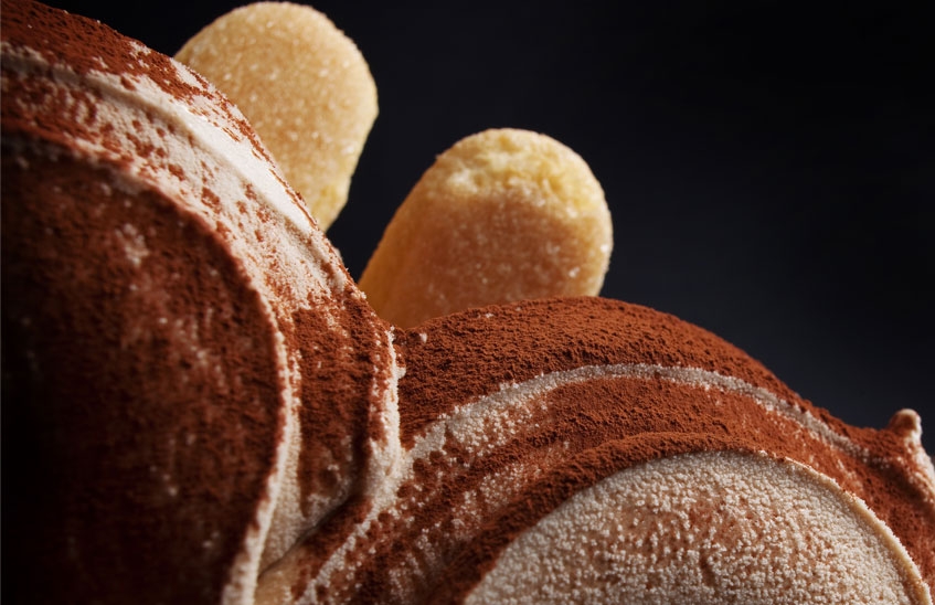 savoiardi su un tiramisù